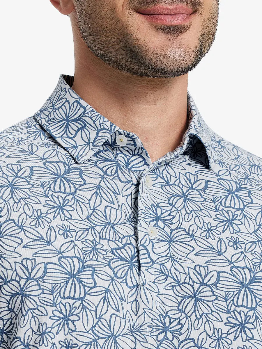 Men's Heather Print Golf Polo Shirt – view 9