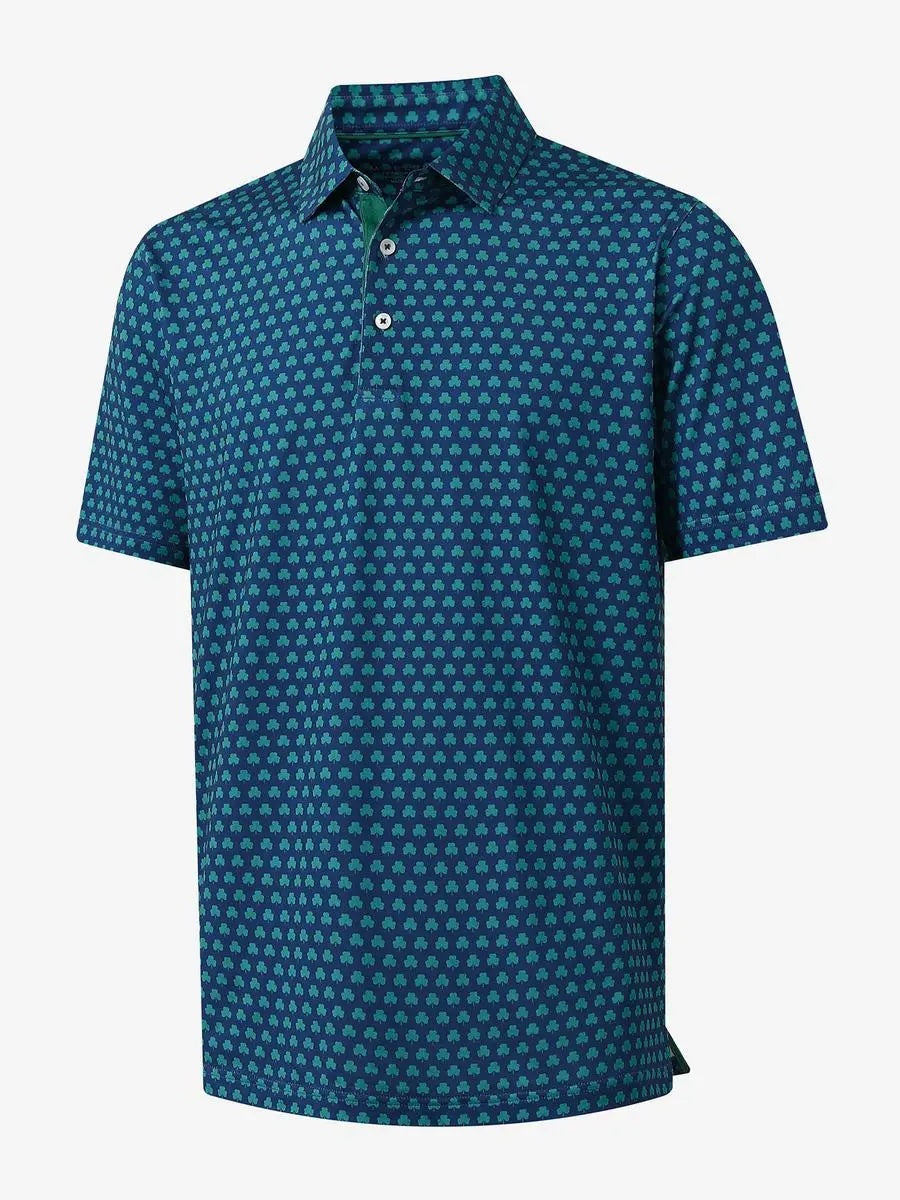 Men's Printed Jersey Golf Polo Shirt – view 3