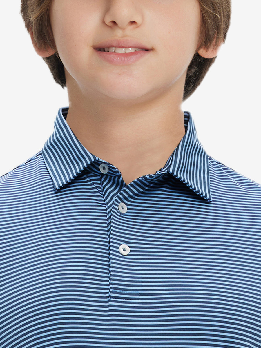 Youth Striped Performance Polo Shirt – view 21