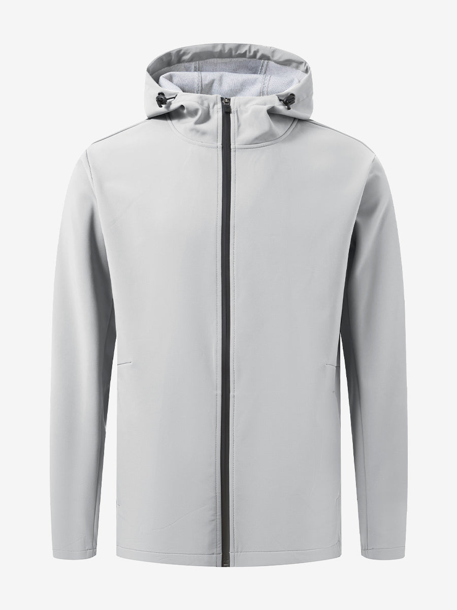 Men's Water-Resistant Softshell Winter Jacket with Hood – view 20