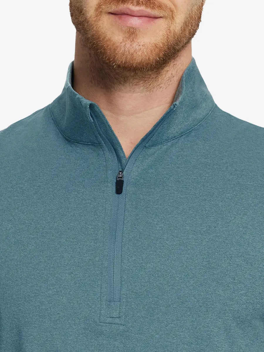 Men's Melange Quarter Zip Pullover – view 20