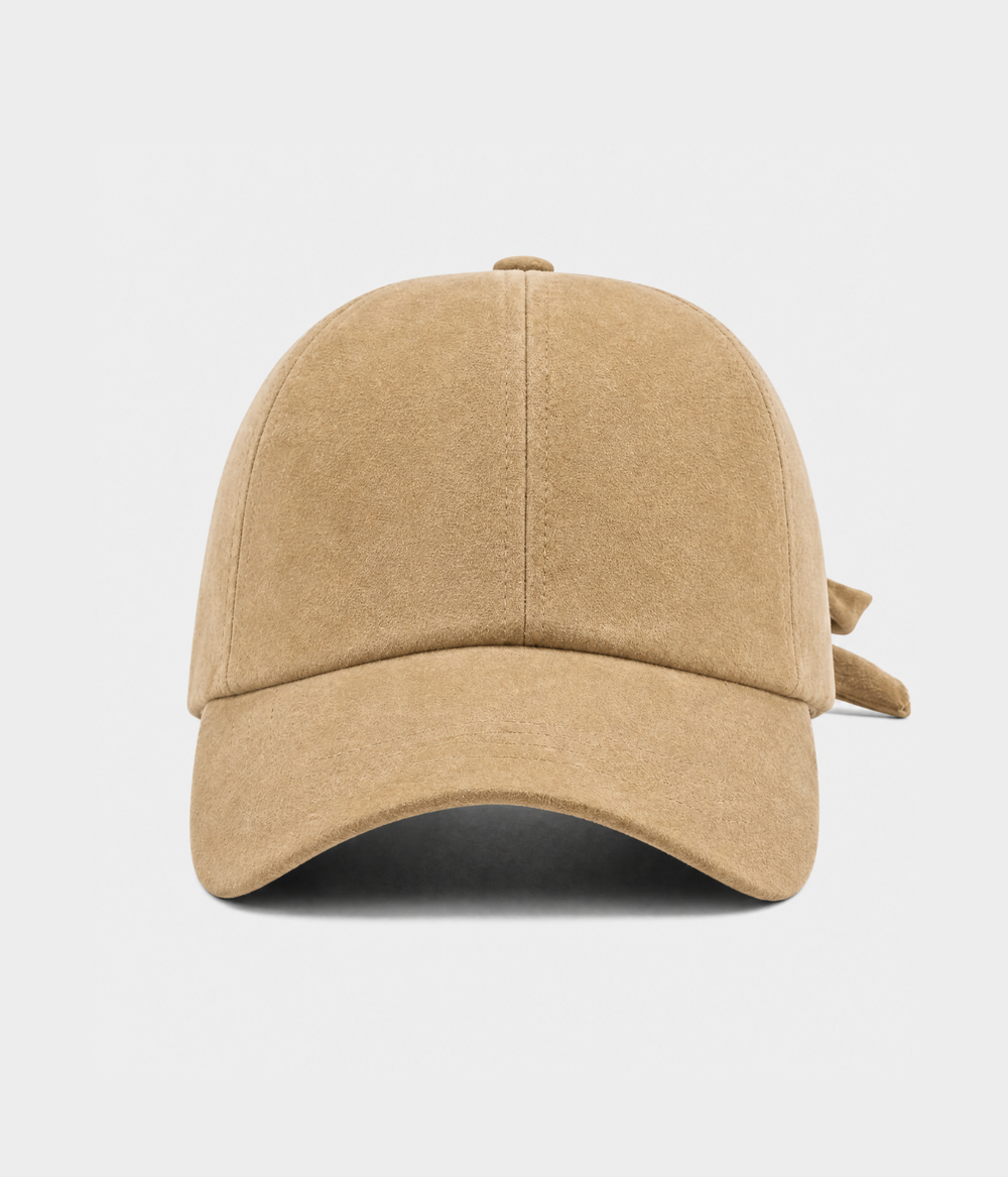 Men's Faux Suede Baseball Cap – Dry Matte Finish, Structured Mid-Profile Crown, Adjustable Cotton Strap
