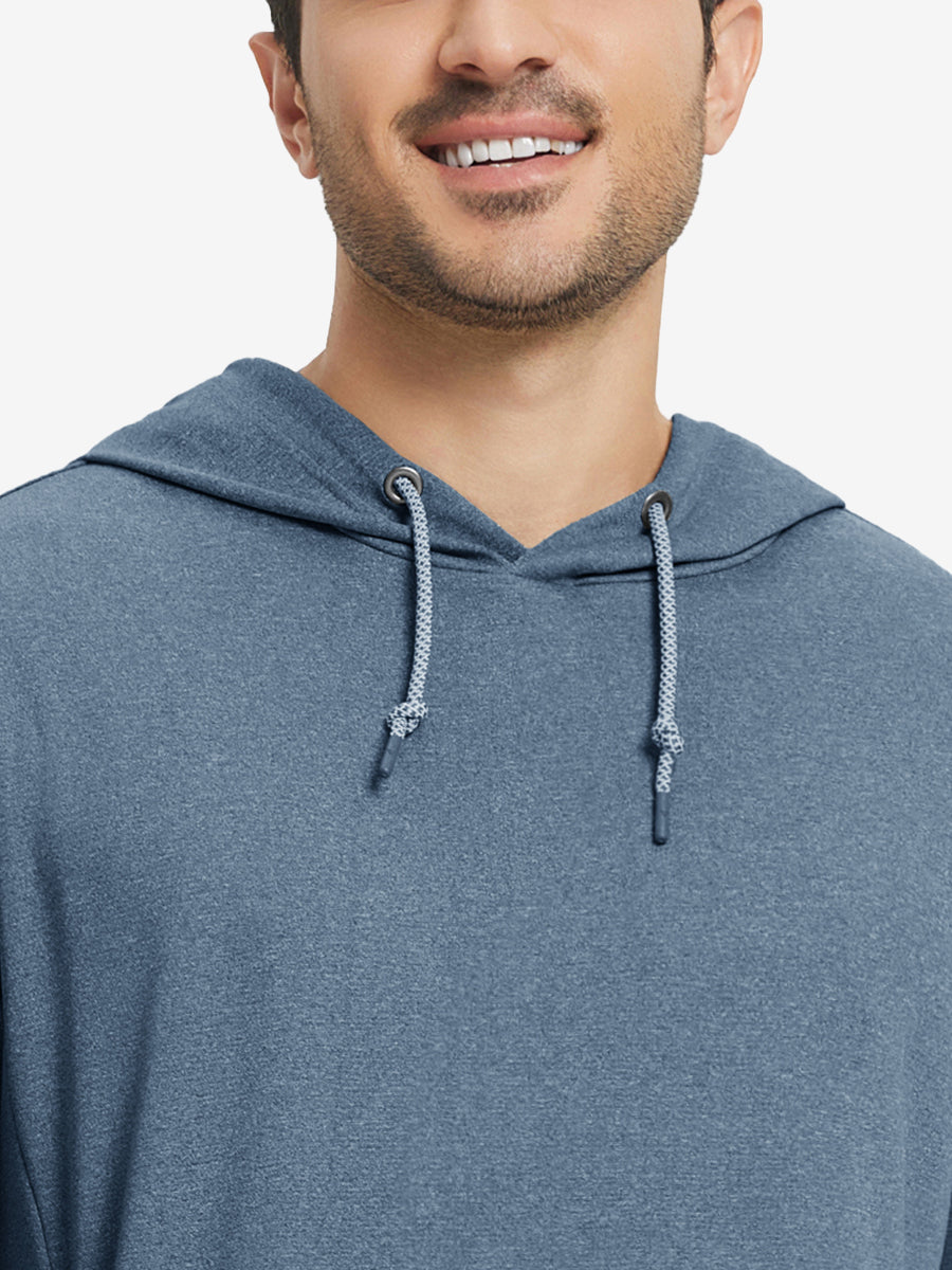 Men's Heather Pullover Hoodie with Two Pockets – view 8