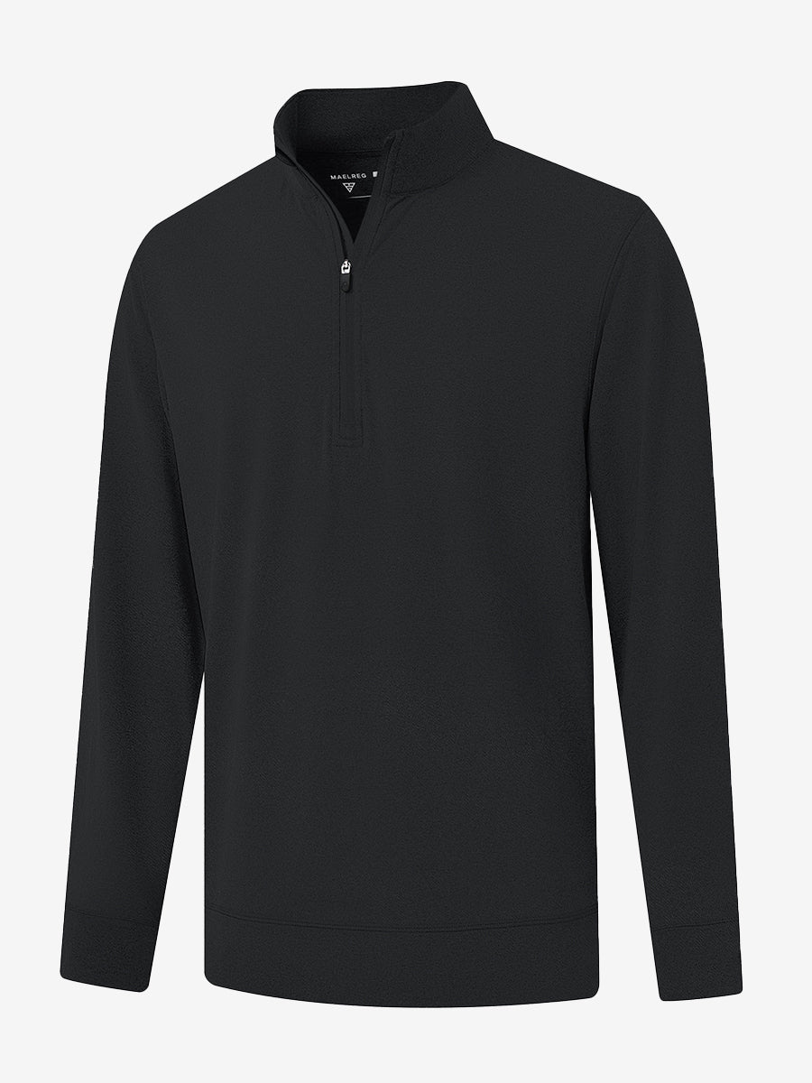 Men's Melange Quarter Zip Pullover – view 7