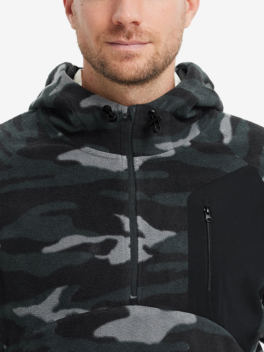Men's Polar Fleece Quarter Zip Hoodie – view 2