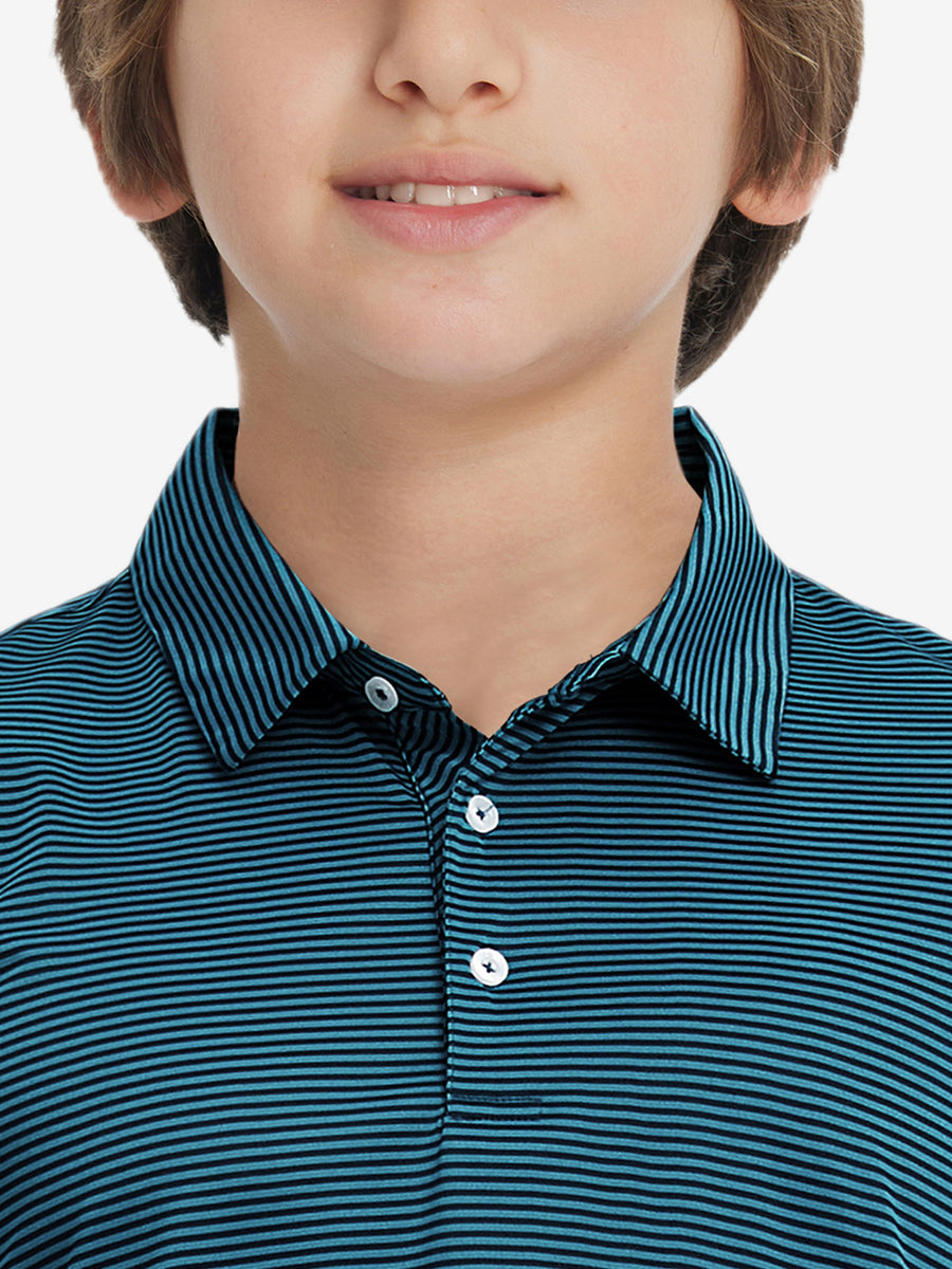 Youth Striped Performance Polo Shirt – view 39
