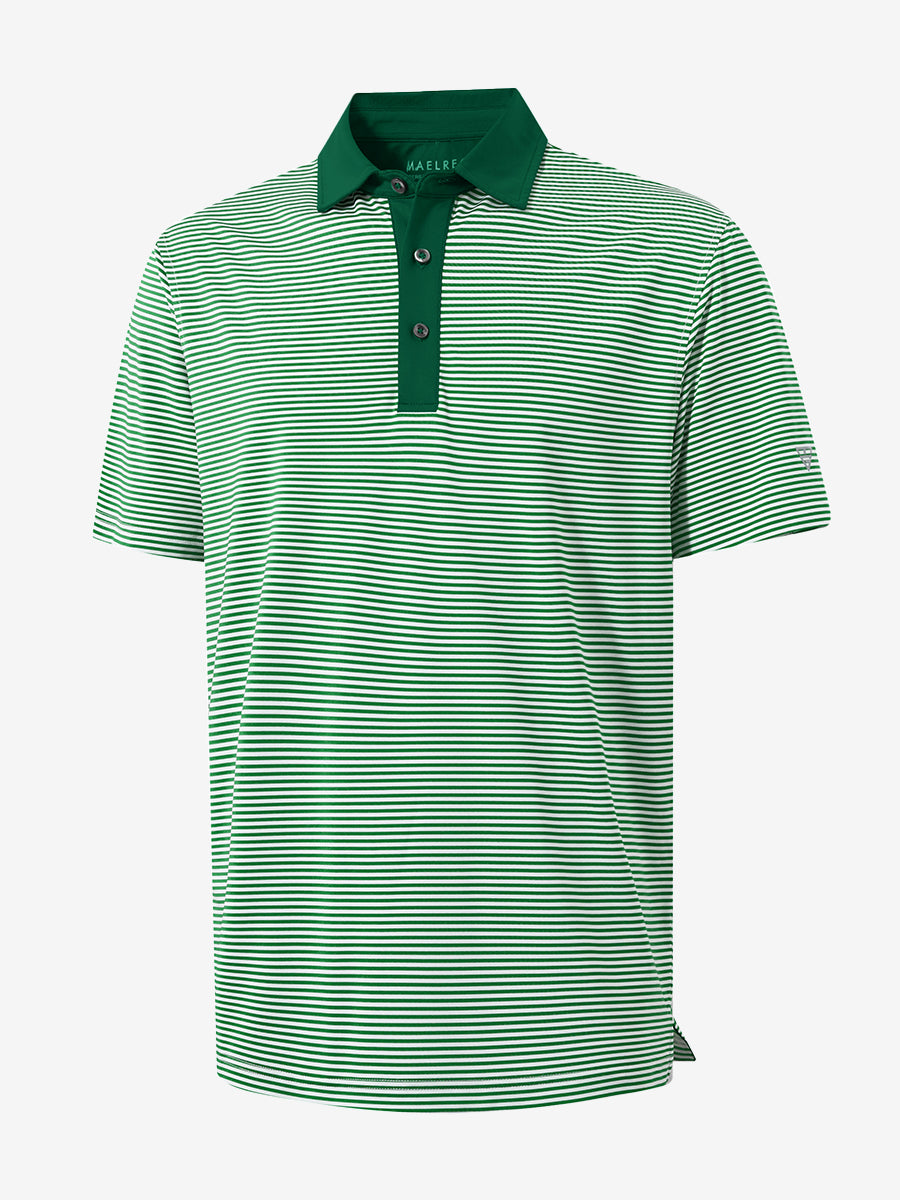 Men's Two-Tone Striped Quick-Dry Polo Shirt – view 35