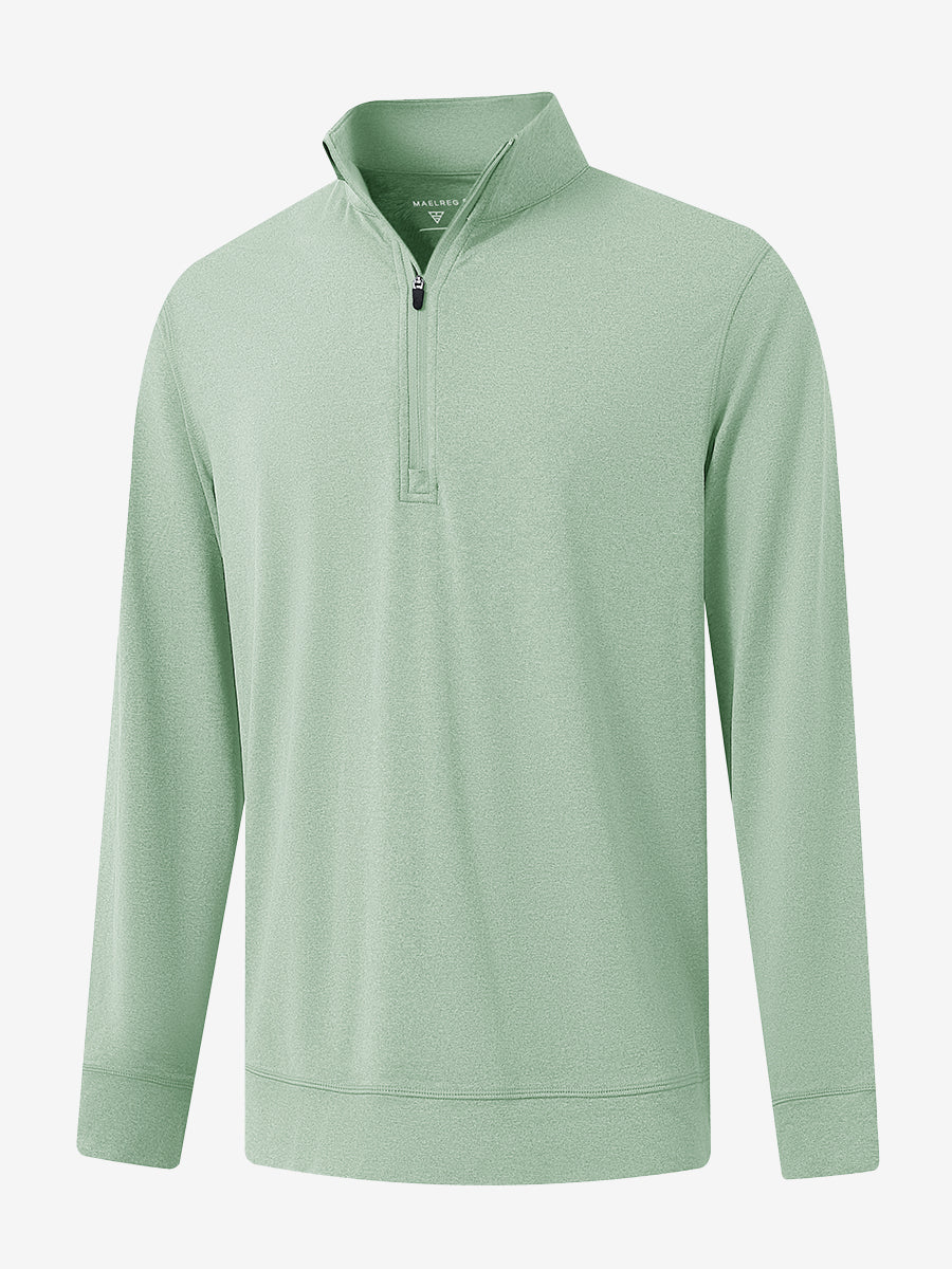 Men's Melange Quarter Zip Pullover – view 25