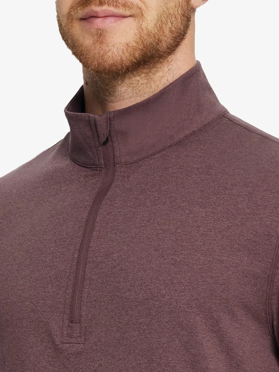 Men's Melange Quarter Zip Pullover – view 32