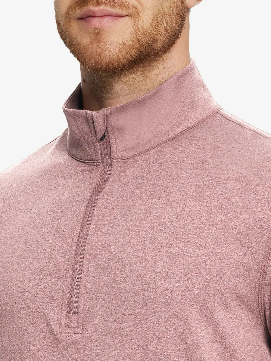 Men's Melange Quarter Zip Pullover – view 14