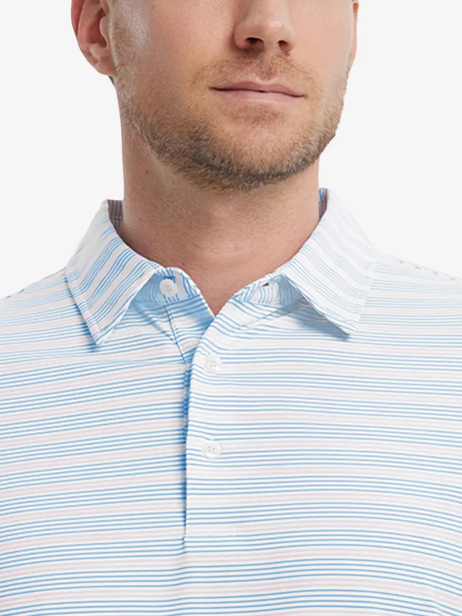 Men's Striped Golf Polo Shirt – view 7