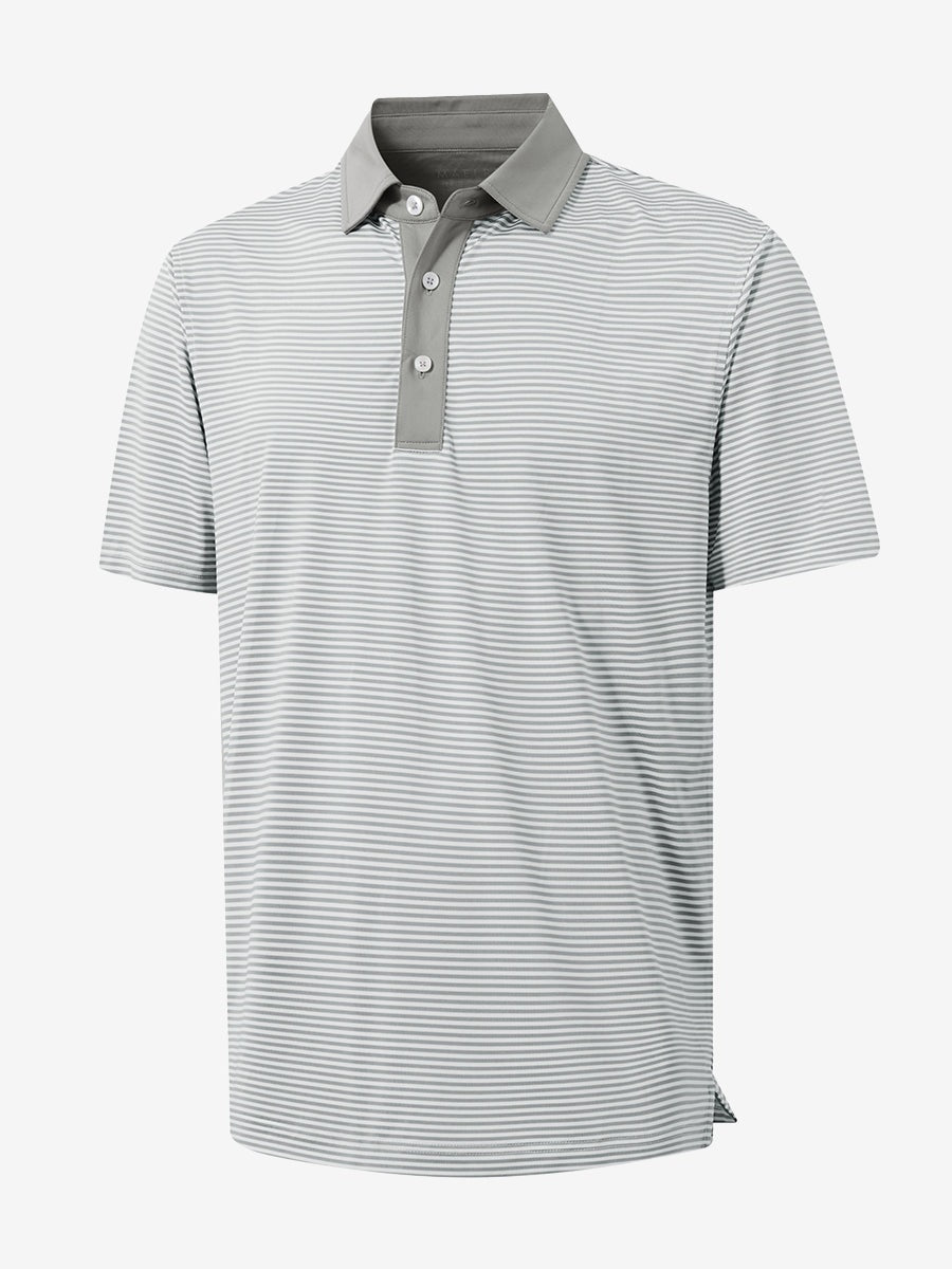 Men's Two-Tone Striped Quick-Dry Polo Shirt – view 51