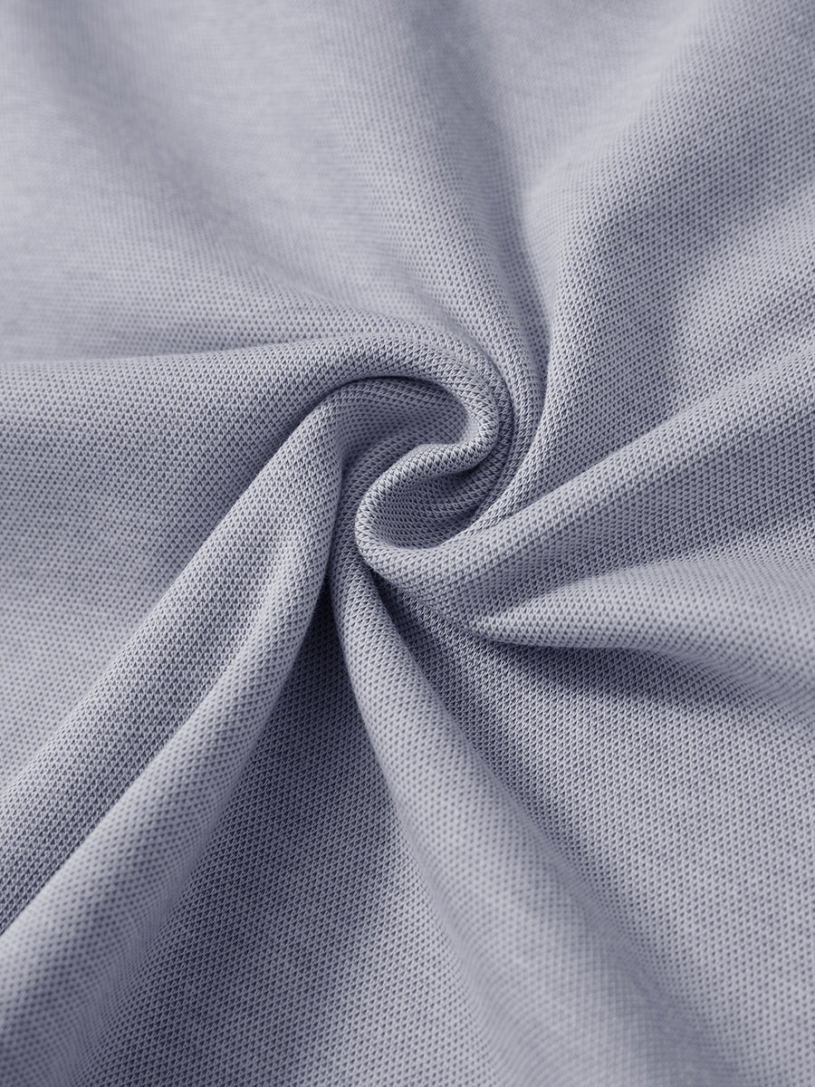Men's Two-Tone Pique Cotton Blend Quarter Zip – view 49