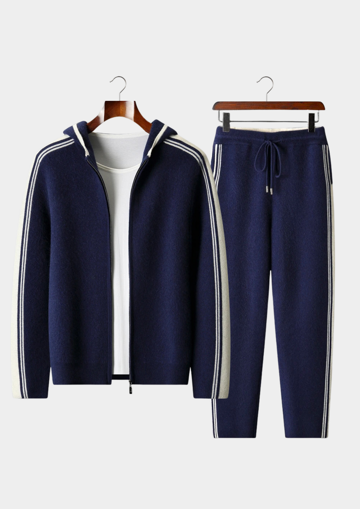 Damien Men's Year-Round Comfort Knit Co-Ord in Navy Blue – view 1