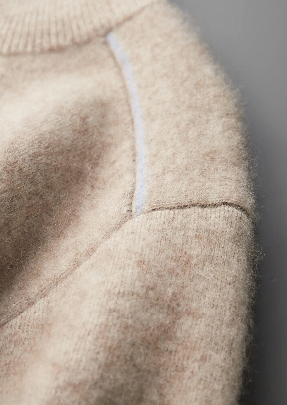 Men's Cashmere Zip Cardigan and Trousers Set in Beige – view 3