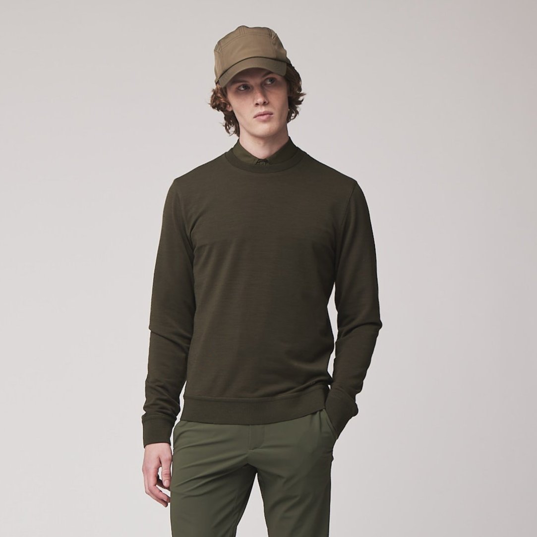 Men's Merino Wool Crew Neck Sweatshirt – view 7