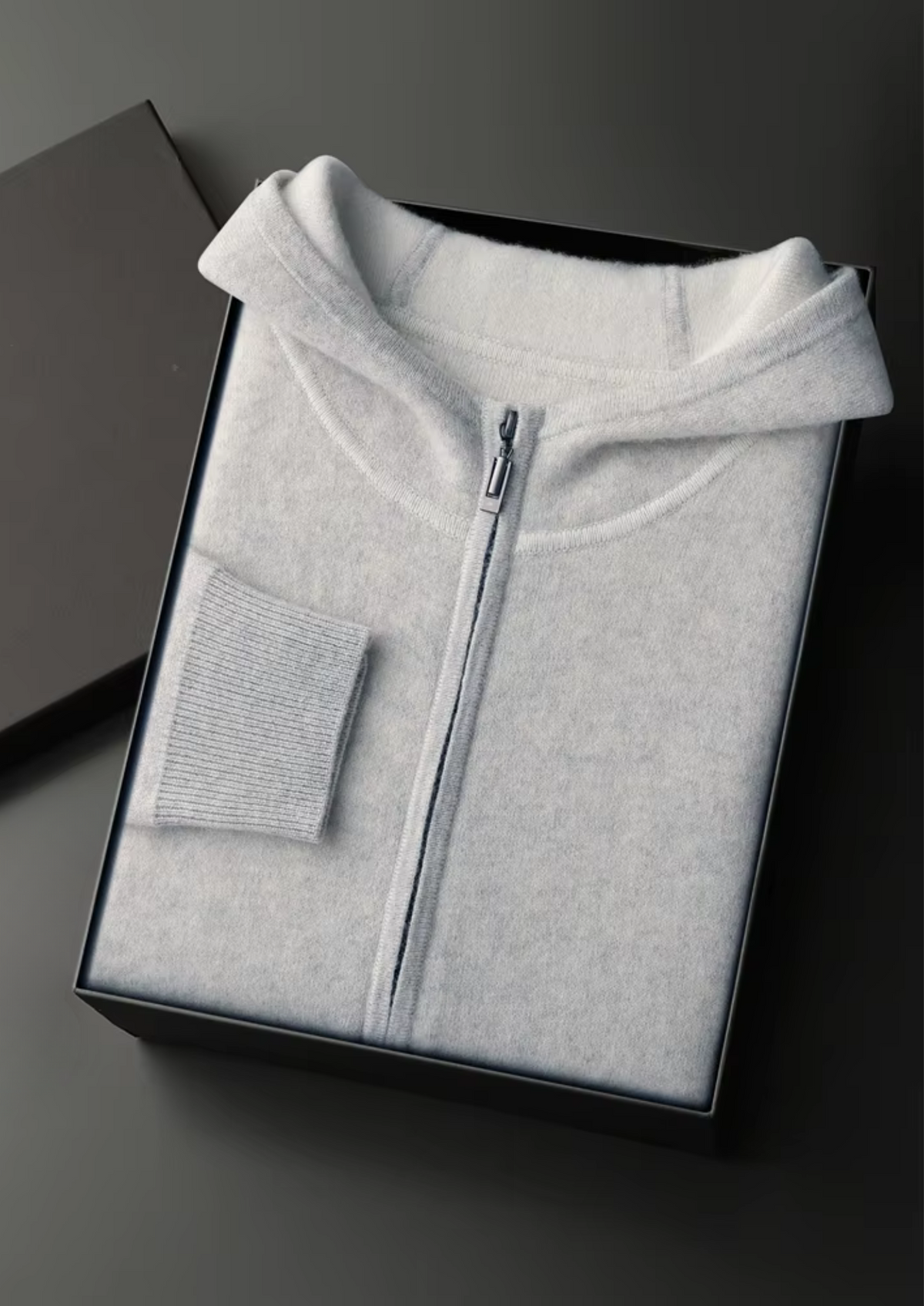 Milano Men's Cashmere Leisure Set in Light Grey – view 2