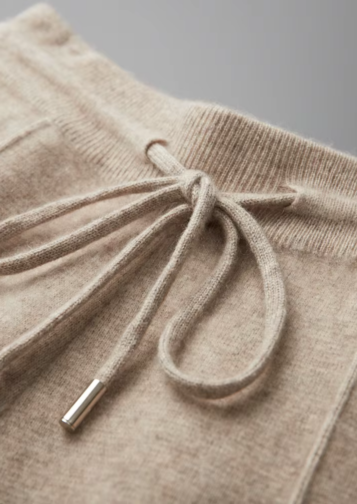 Men's Cashmere Zip Cardigan and Trousers Set in Beige – view 13