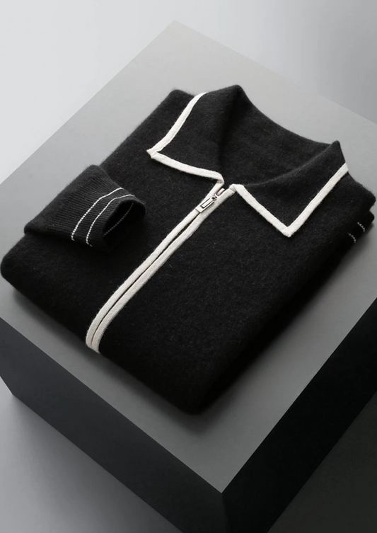 Men's Dressed-Up Casual Polo Cardigan – view 1