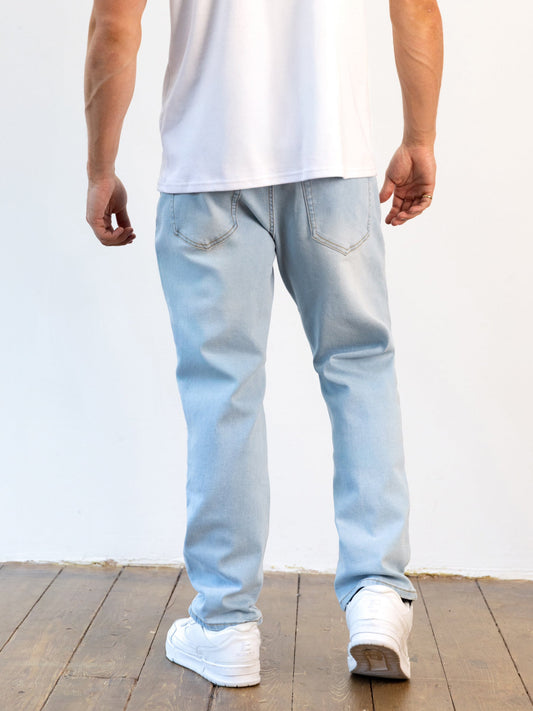 Vol.15 Loose Fitting Jeans - Light Blue by SATRI & CO. – product view 2