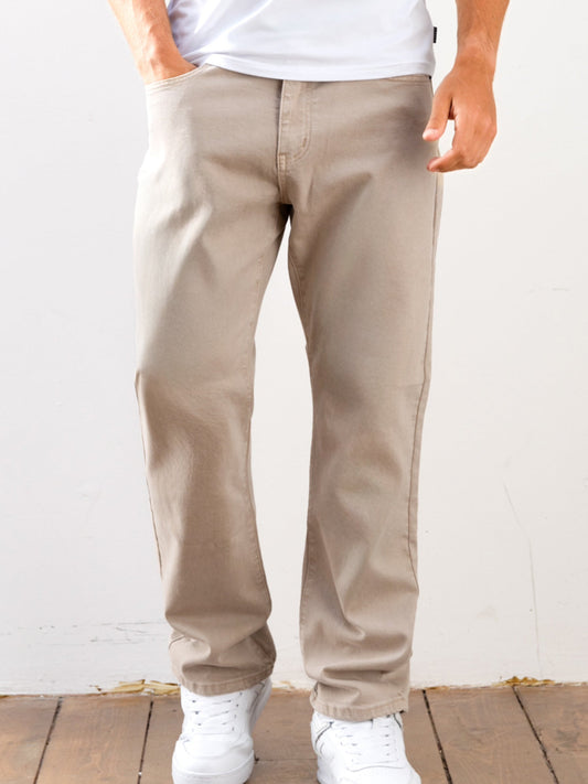Vol.15 Loose Fitting Jeans - Tan by SATRI & CO. – product view 1
