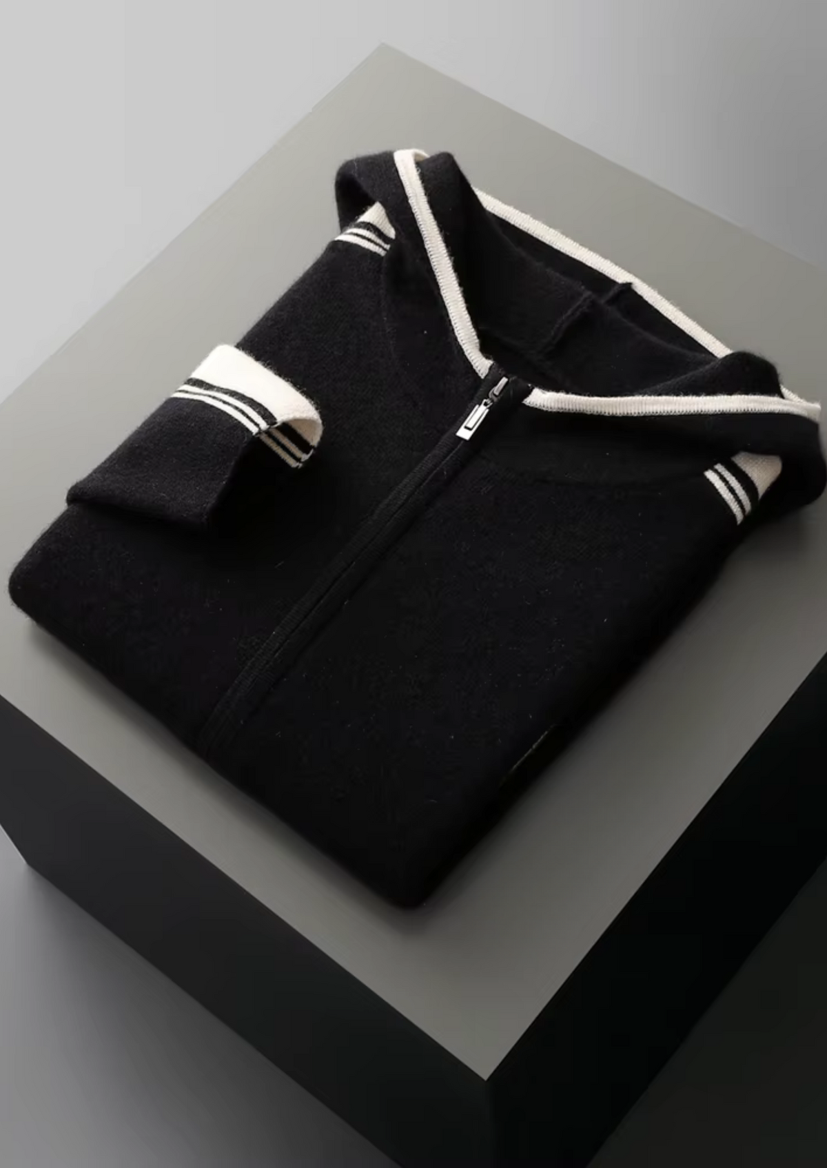 Damien Men's Evening-In Refined Matching Set in Black – view 3