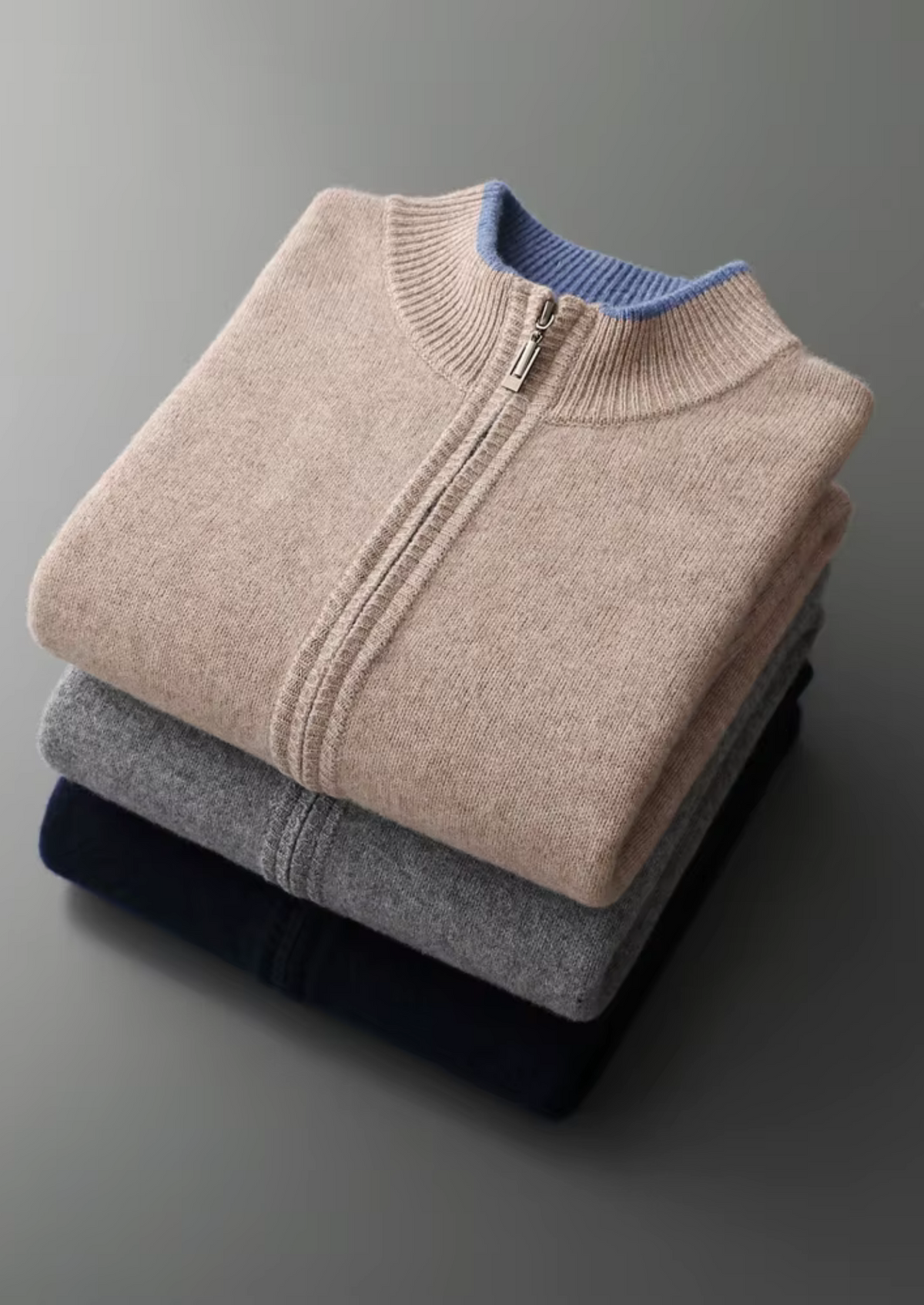 Men's Extra-Fine Merino Wool Zip Cardigan – view 17