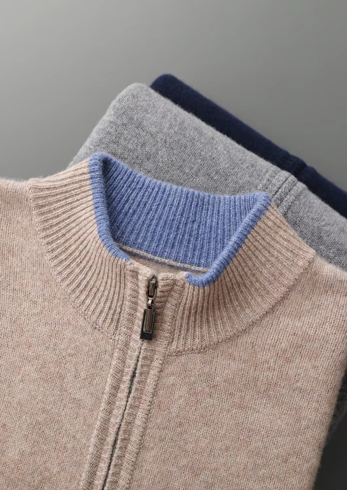Men's Extra-Fine Merino Wool Zip Cardigan – view 16