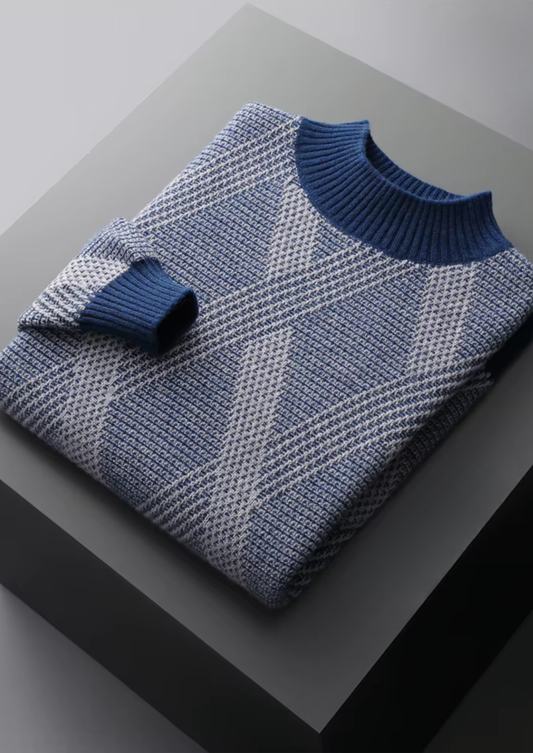 Men's Cosy Winter Mock Neck Jumper – view 1