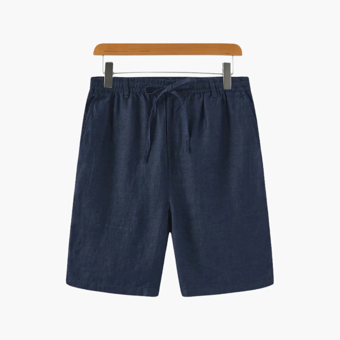 Como Men's Linen Shorts – Adjustable Drawstring Waist, Relaxed Tailored Fit, Breathable Warm-Weather Linen