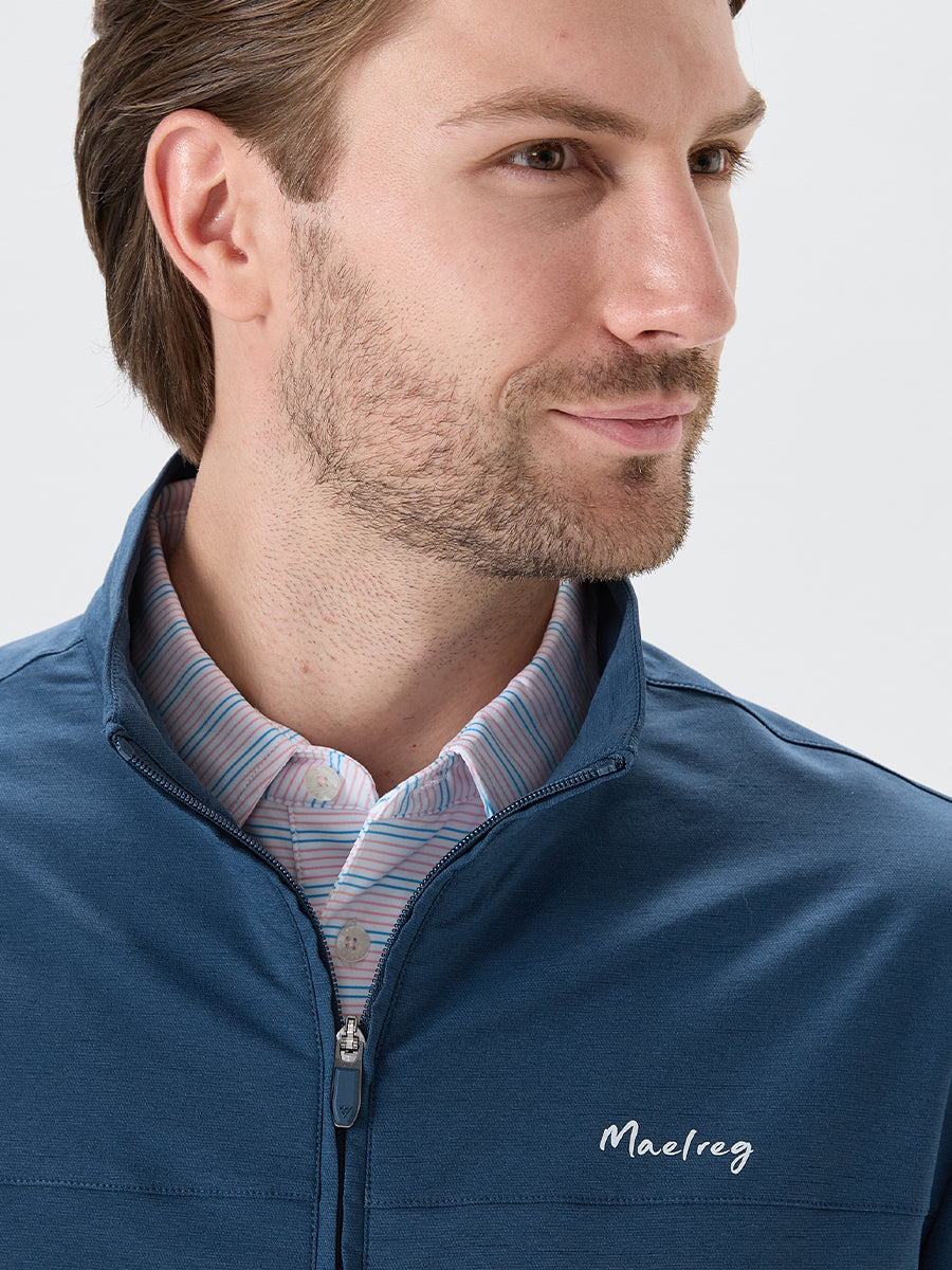 Men's Lightweight Water-Resistant Nylon Blend Jacket – Stretch, Quick-Dry, Packable, UPF 50+ Fabric