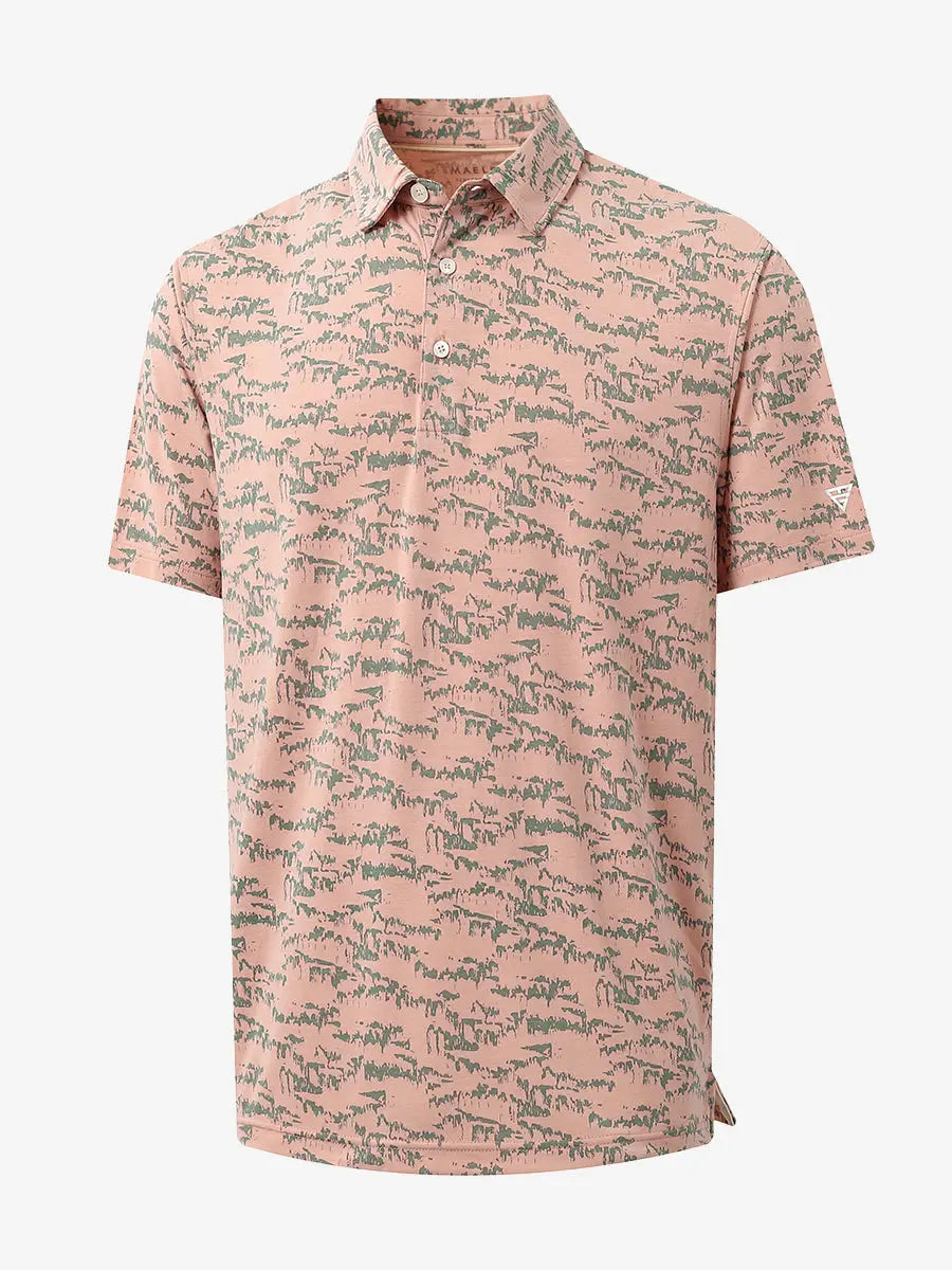 Men's Heather Print Golf Polo Shirt – view 45