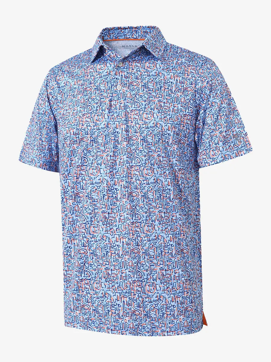Men's Quick-Dry Printed Golf Polo Shirt – view 15