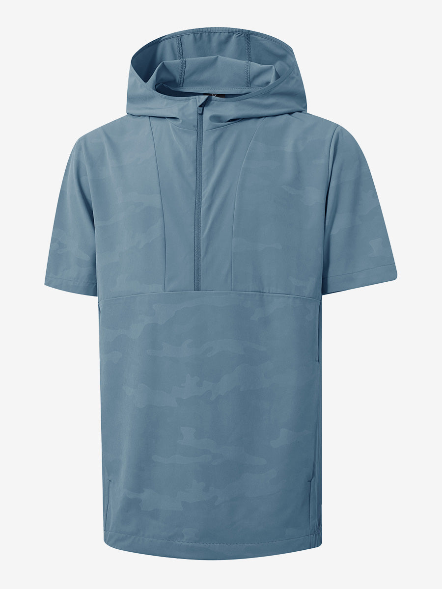 Men's Short Sleeve Quarter Zip Hoodie – view 2