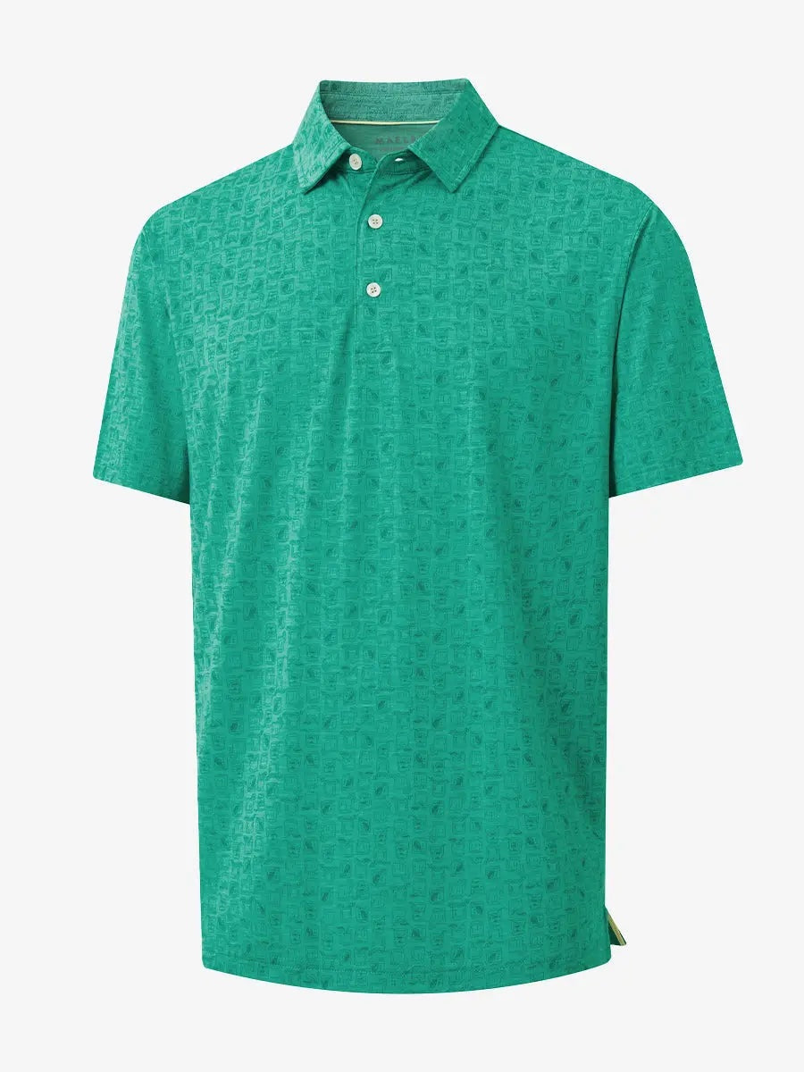 Men's Heather Print Golf Polo Shirt – view 33