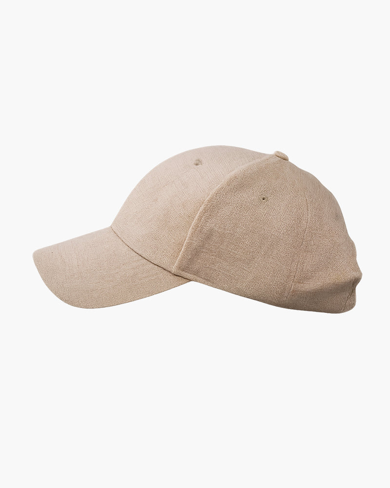 Ascot Men's Linen Blend Cap – Six-Panel Construction, Curved Brim, Lightweight Breathable Wear – view 4