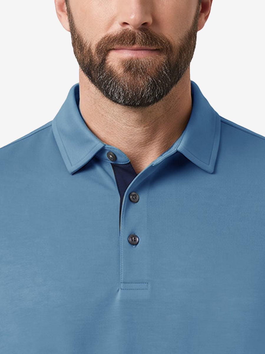 Roma Men's Slim Fit Knit Polo Shirt – view 43