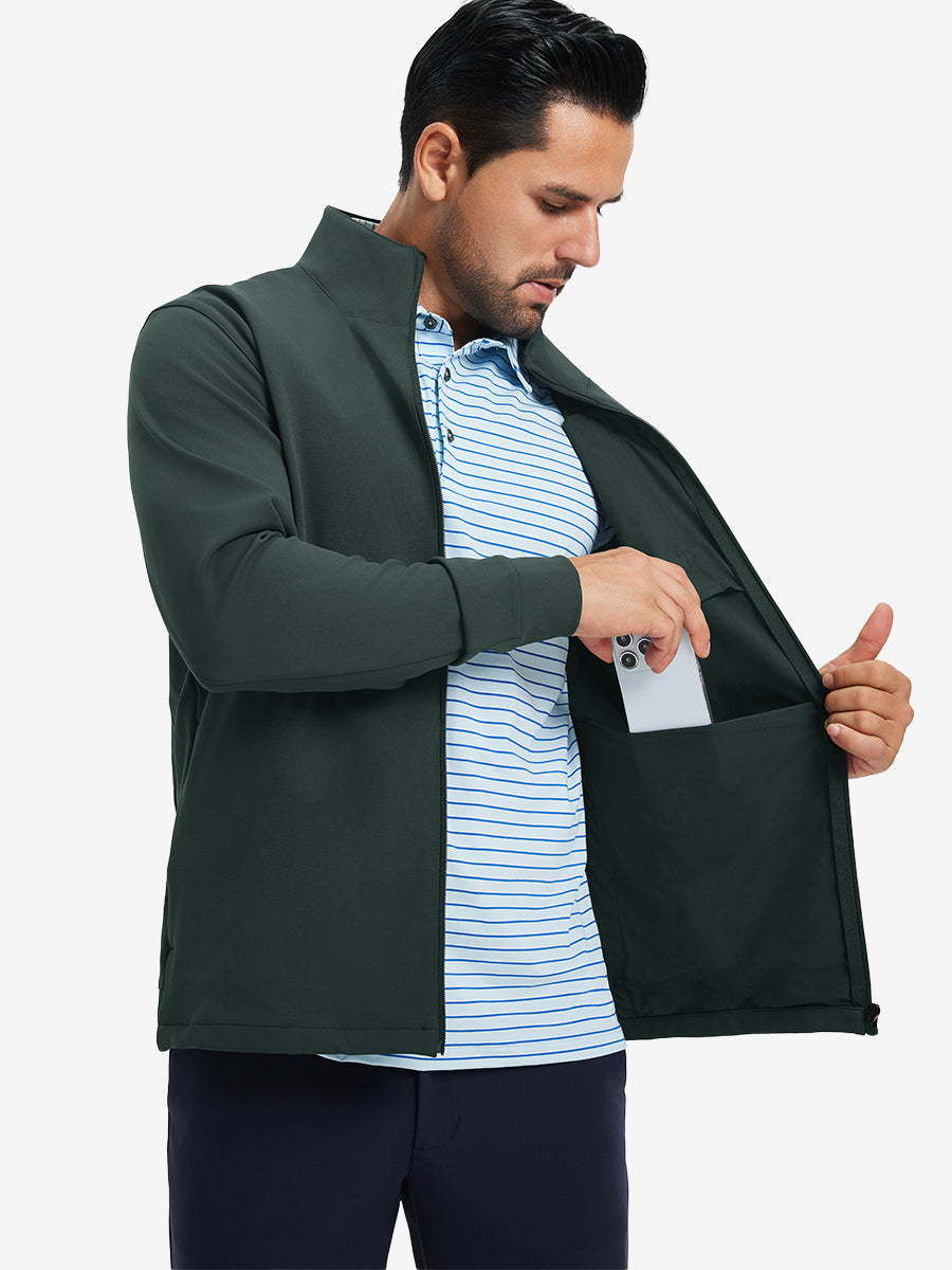 Men's Water-Resistant Hooded Zip-Up Golf Jacket – view 14