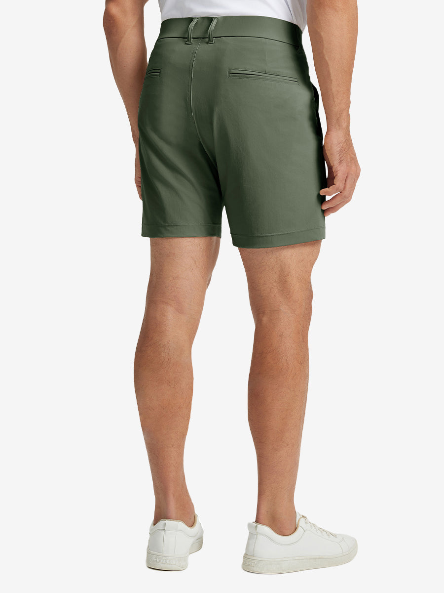 Men's Quick-Dry Casual Shorts with 4 Pockets – Moisture-Wicking 4-Way Stretch, Wrinkle-Resistant, 7 Inch Inseam