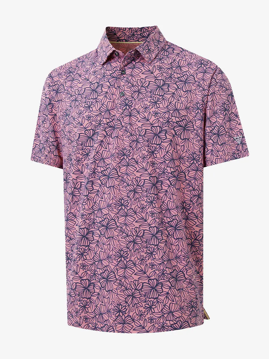 Men's Heather Print Golf Polo Shirt – view 39