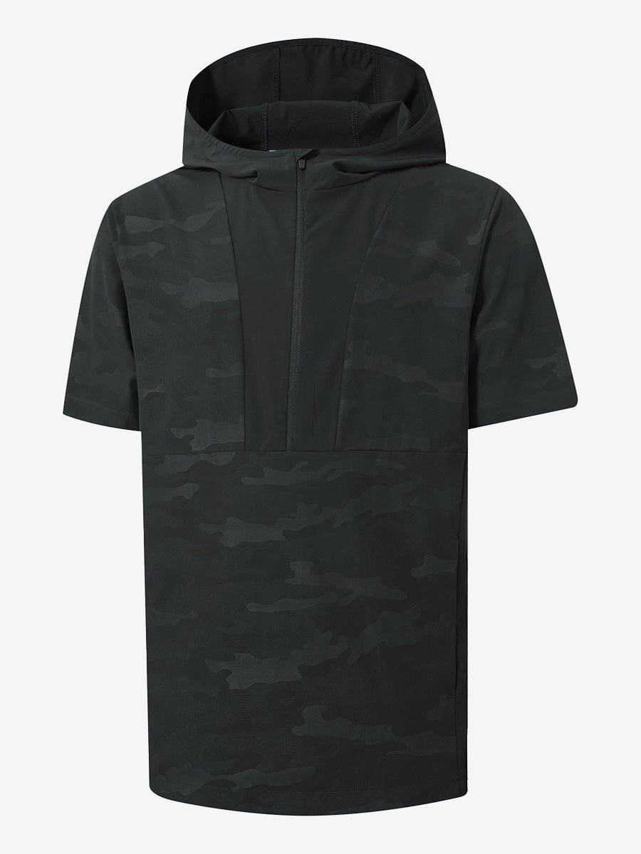 Men's Short Sleeve Quarter Zip Hoodie – view 9