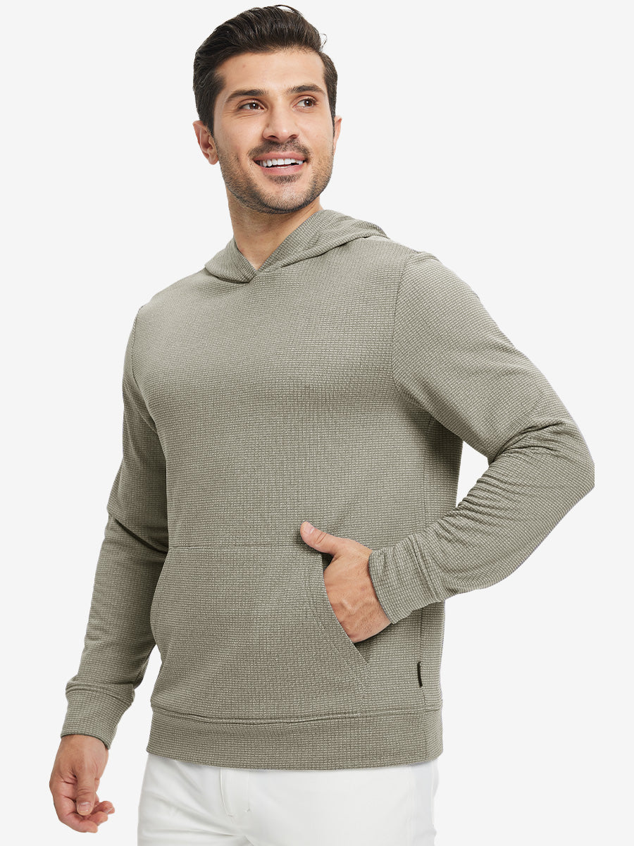 Men's Grid Fleece Lined Pullover Hoodie – view 2