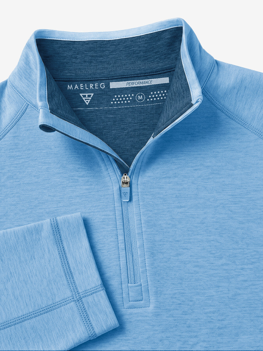 Men's Heather Athletic Quarter Zip Sweatshirt – view 16