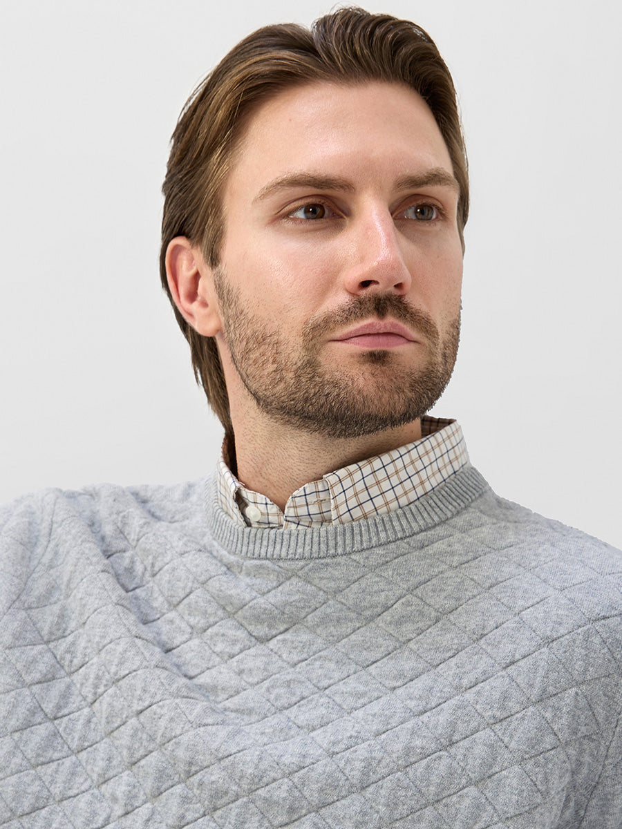 Men's Heavyweight Cotton Knit Crew Neck Jumper – view 22