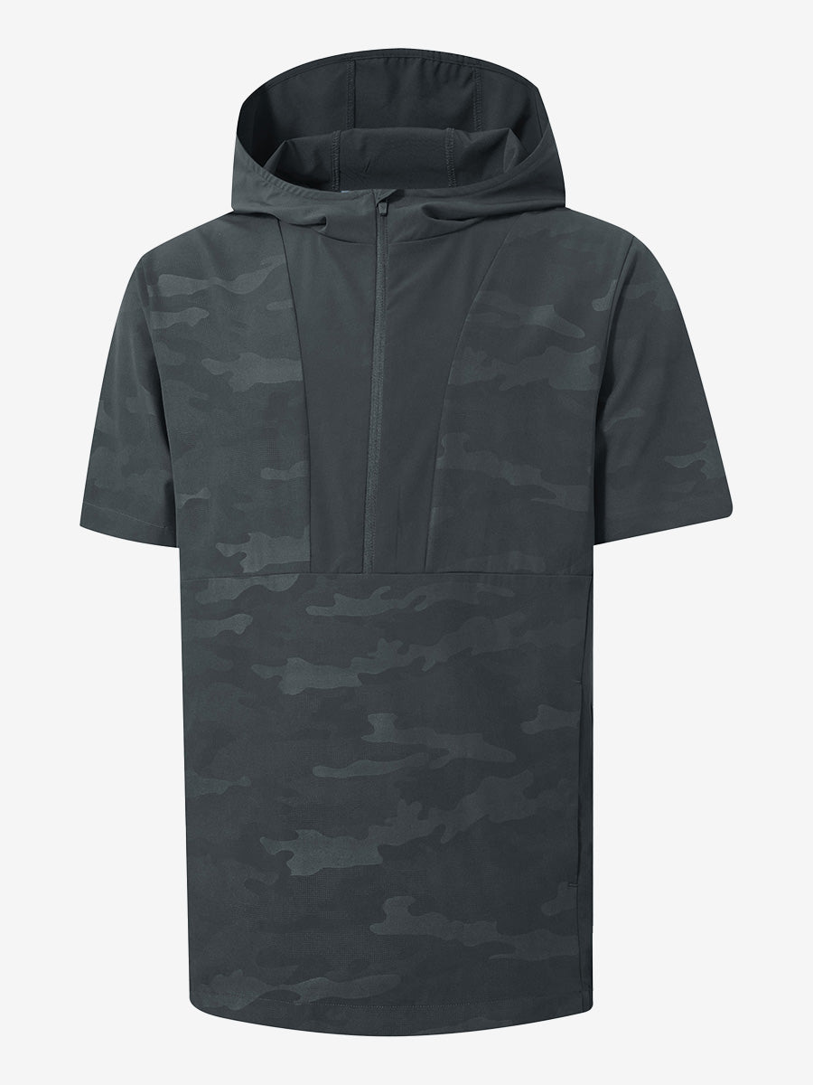 Men's Short Sleeve Quarter Zip Hoodie – view 37