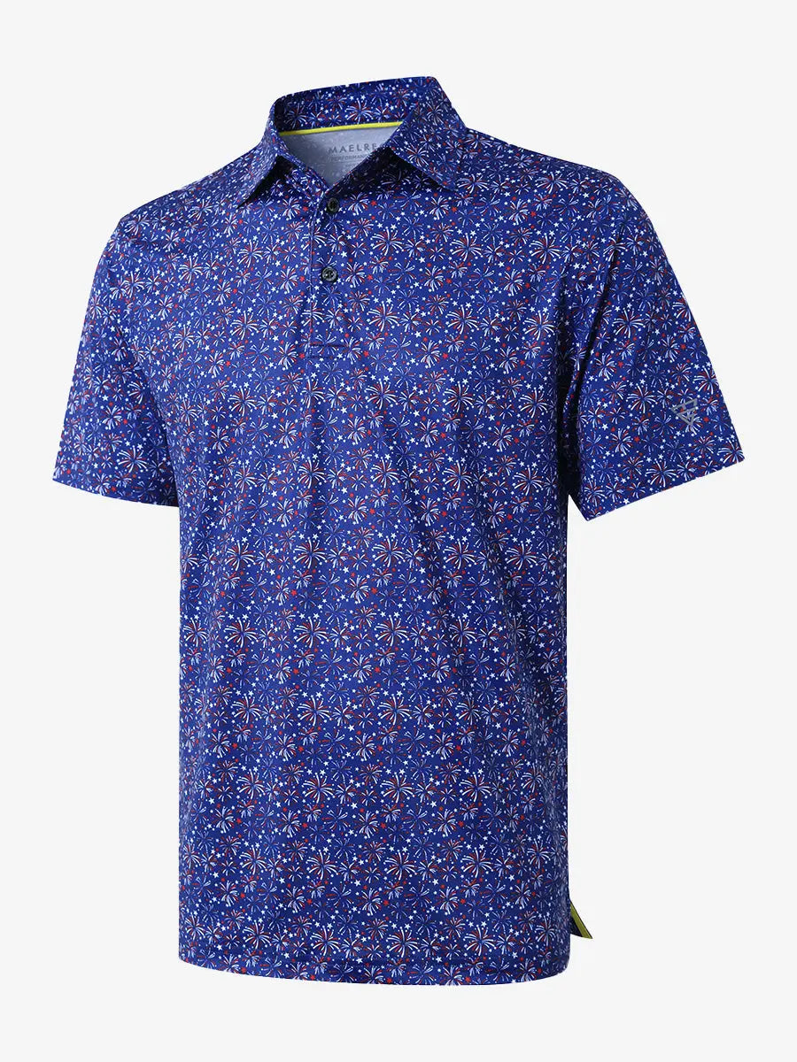 Men's Quick-Dry Printed Golf Polo Shirt – view 27