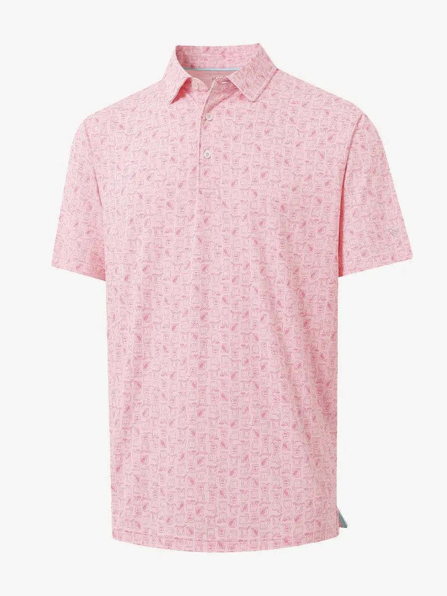 Men's Heather Print Golf Polo Shirt – view 21