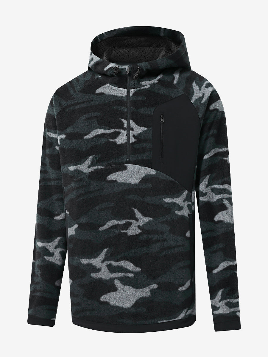 Men's Polar Fleece Quarter Zip Hoodie – view 1