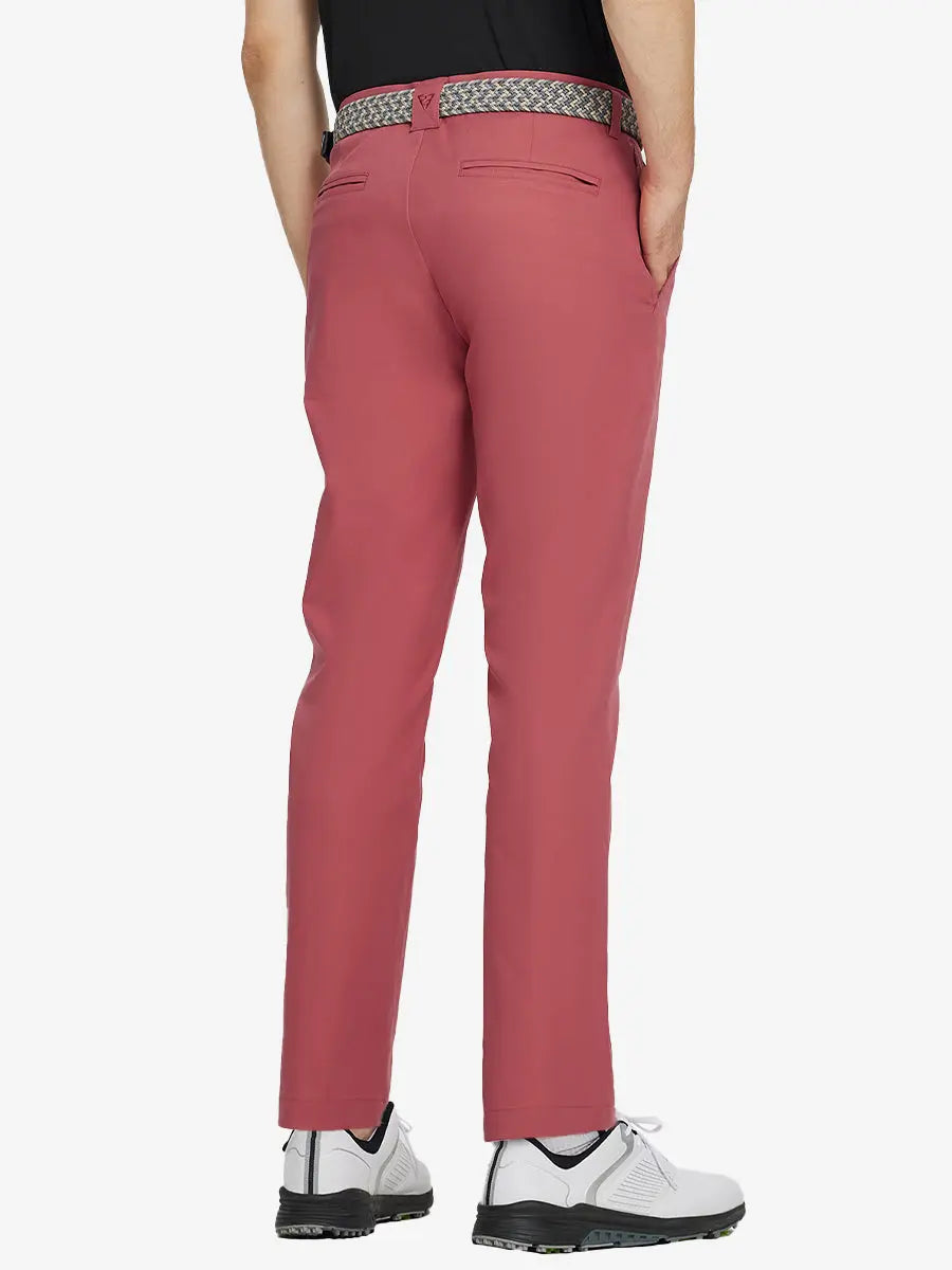 Men's Water-Resistant Everyday Chino Trousers – Moisture-Wicking, UPF 30+ | Cranberry, Dark Grey, Glacier Grey, Khaki – view 2