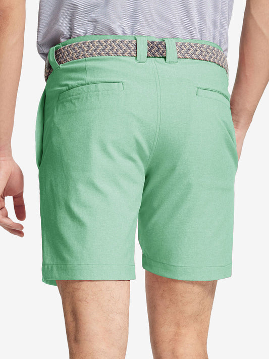 Men's Heathered Stretch Golf Shorts – Breathable Moisture-Wicking, Quick-Dry Fabric, Choice of Inseam